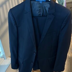 Boys Navy Perry Ellis Suit Size 16